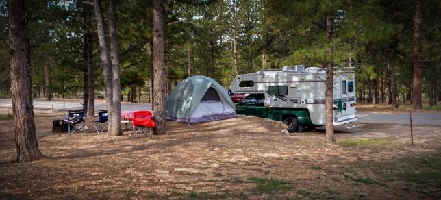 traveling in camper